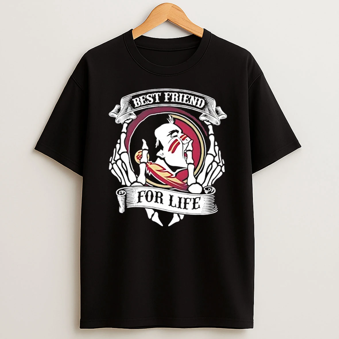 Florida State Seminoles Best Friend For Life Hands Bones Shirts