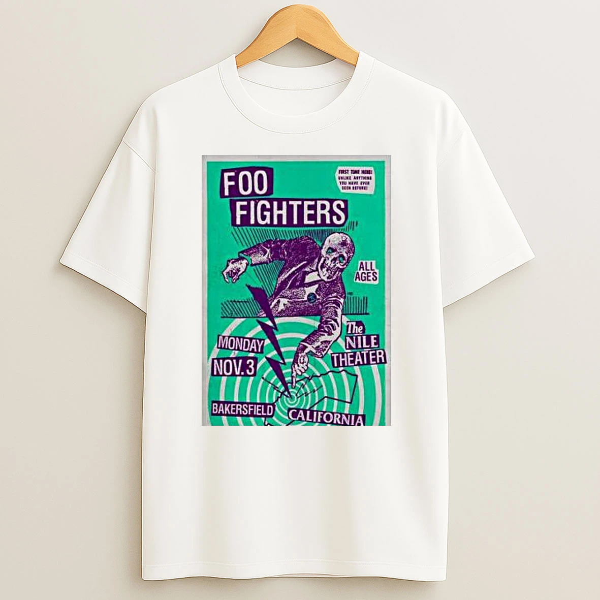 Foo Fighters Tour Nov 03 2025 Nile Theater Shirts