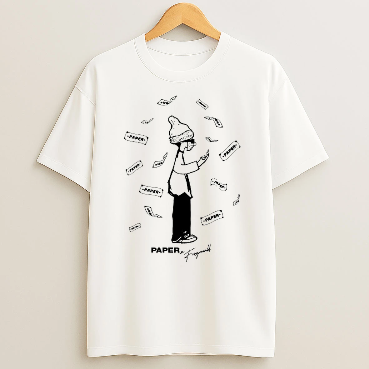 Foos Get Paper White Shirts