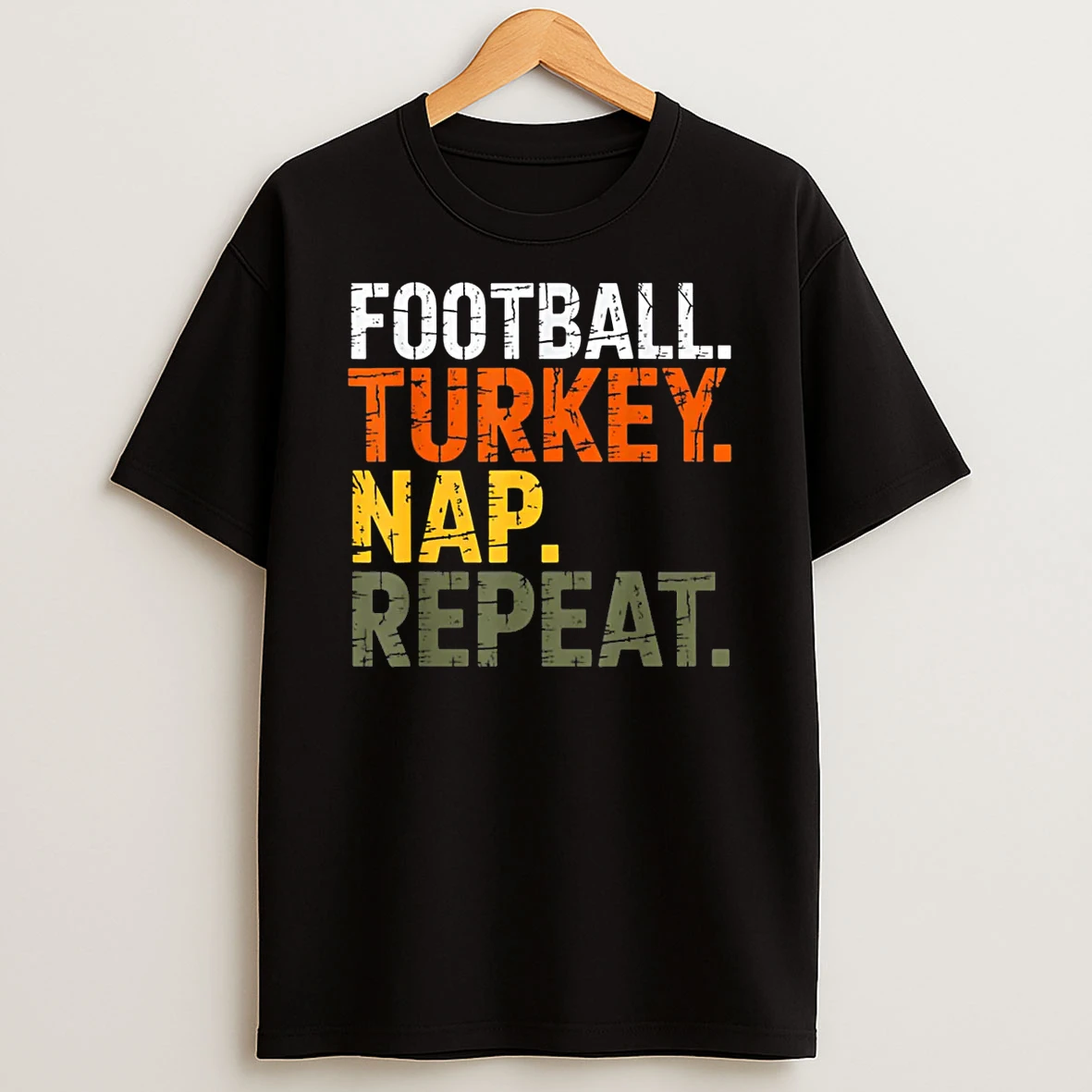 Football Turkey Nap Repeat Thanksgiving Costume Leg Day Shirts