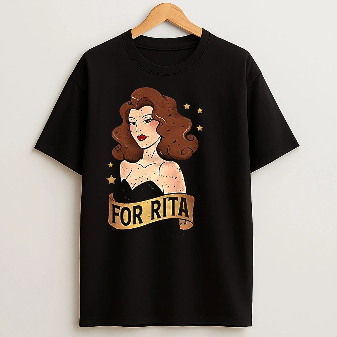 For Rita Portrait Cartoon Retro T Shirts
