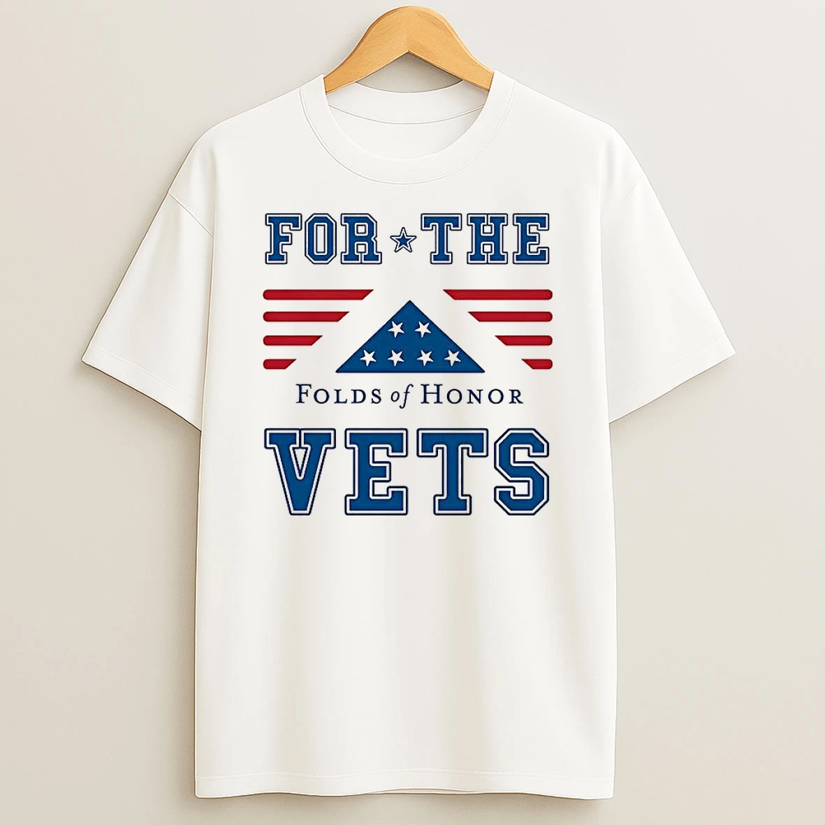 For The Vets Folds Of Honor Flag Logo Shirts