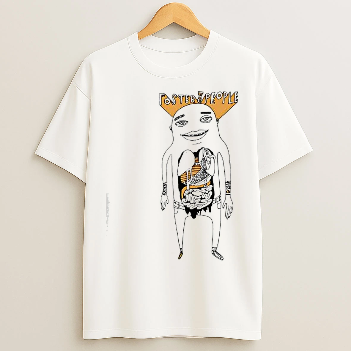 Foster The People Yellow Organ Graphic T Shirts