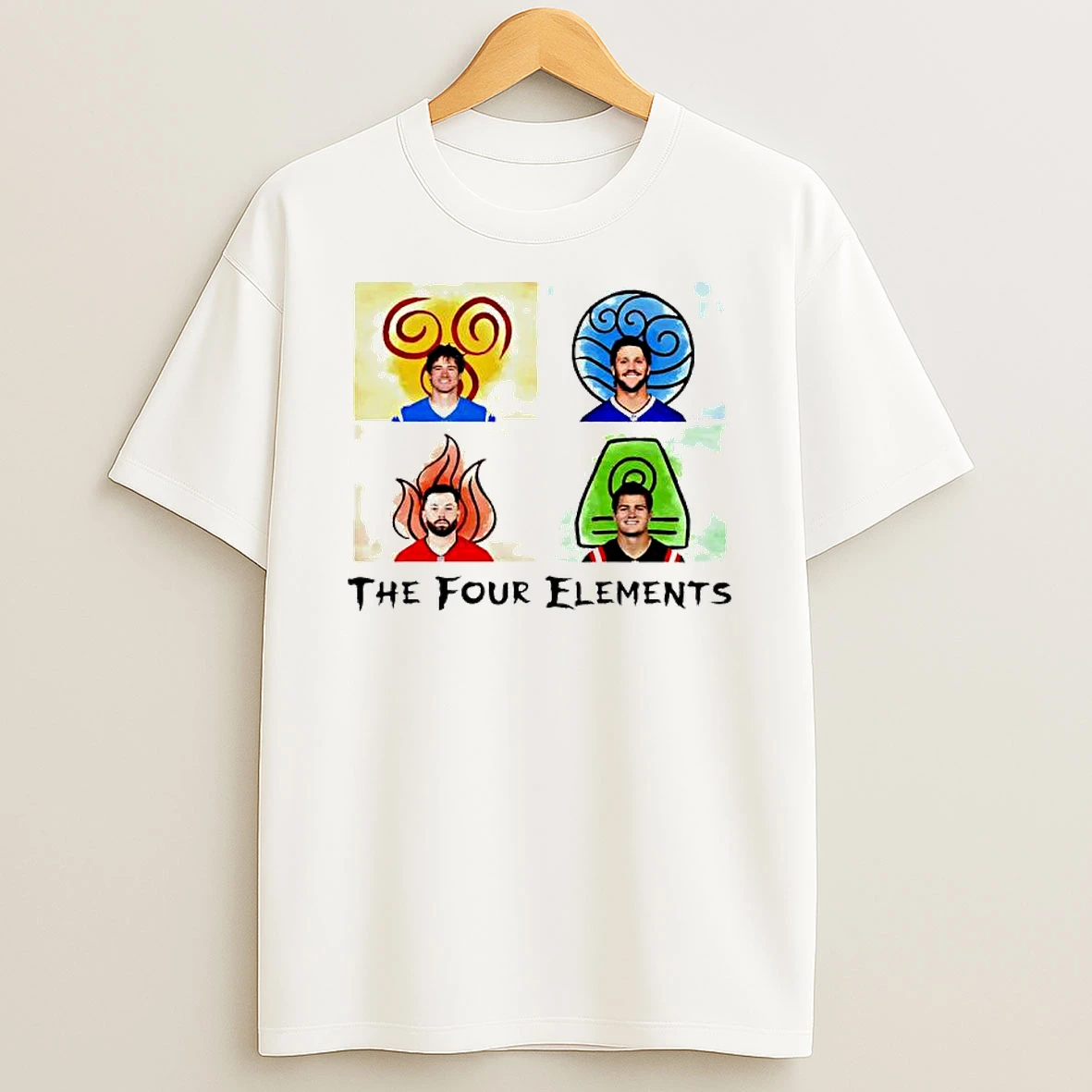 Four Quarterbacks Elements New England Patriots Shirts