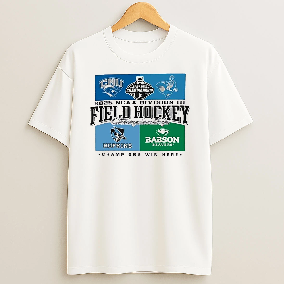 Four Teams 2025 Ncaa Division Iii Field Hockey Championship Shirts