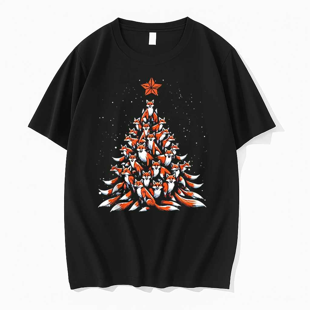 Fox Christmas Tree Fox Xmas Tree Shirts