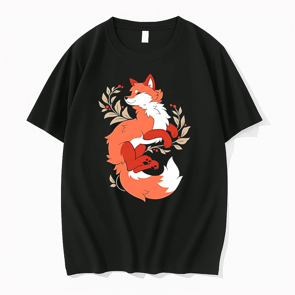 Fox Red Cartoon Style Shirts
