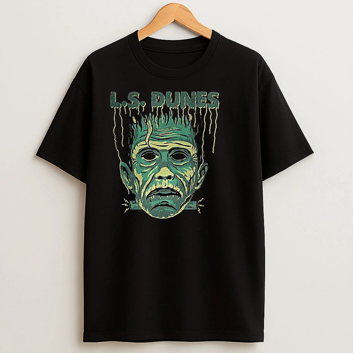 Frankenstein L S Dunes Halloween T Shirts