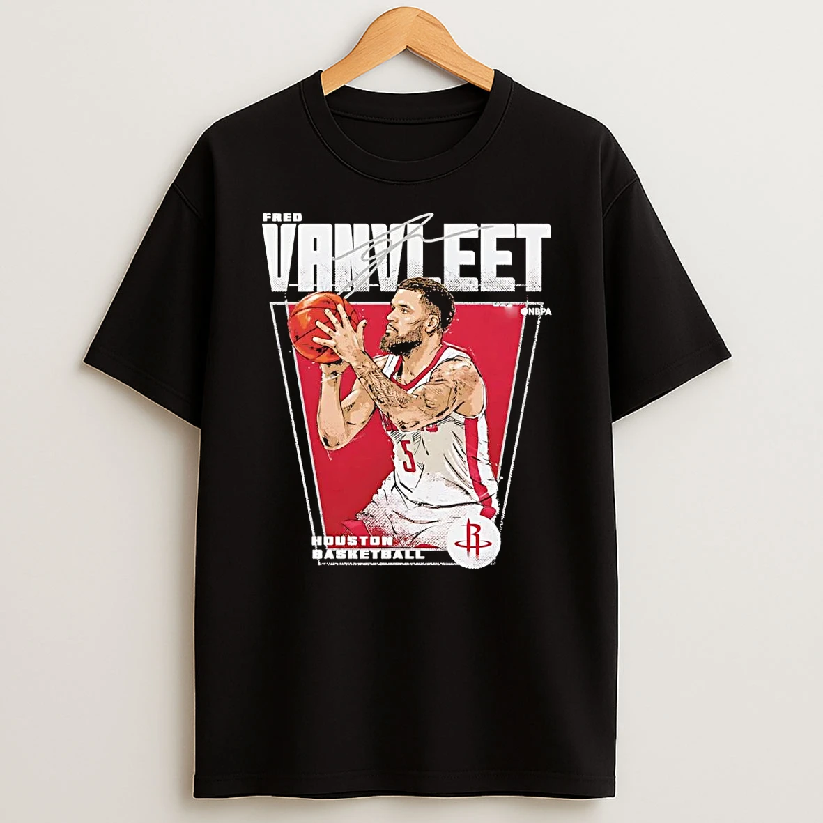 Fred Vanvleet Jump Shot Premiere Houston Rockets Shirts