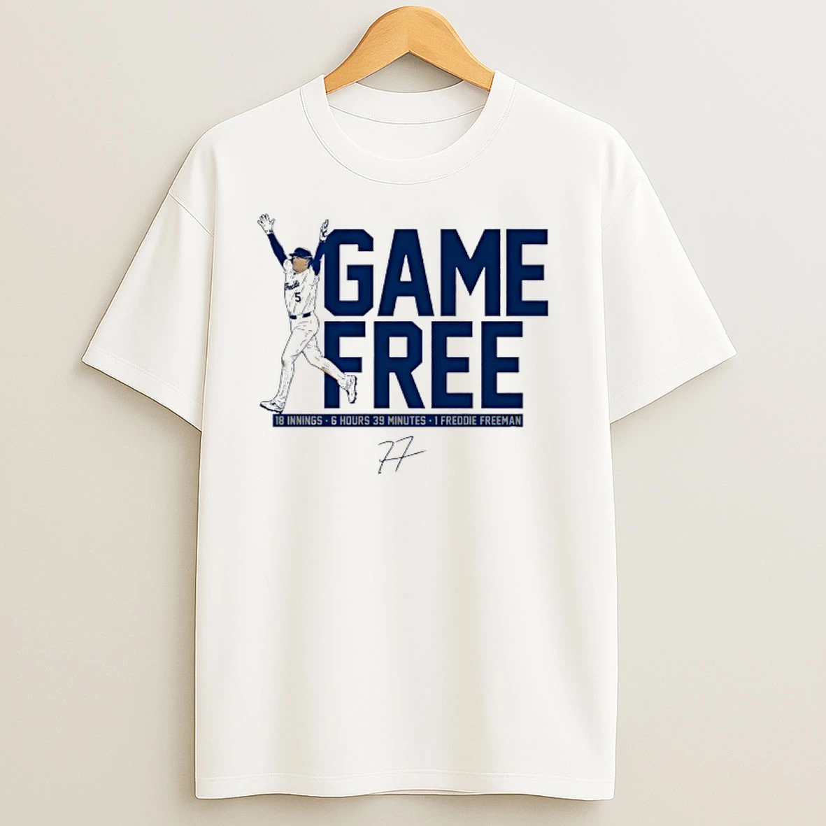 Freddie Freeman Los Angeles Dodgers Game Free T Shirts