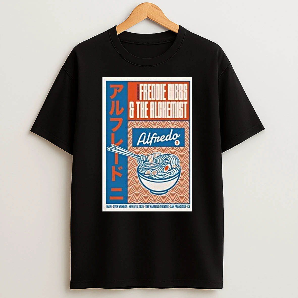 Freddie Gibbs And The Alghemist At The Warfield Theatre On Nov 9 10 2025 Shirts