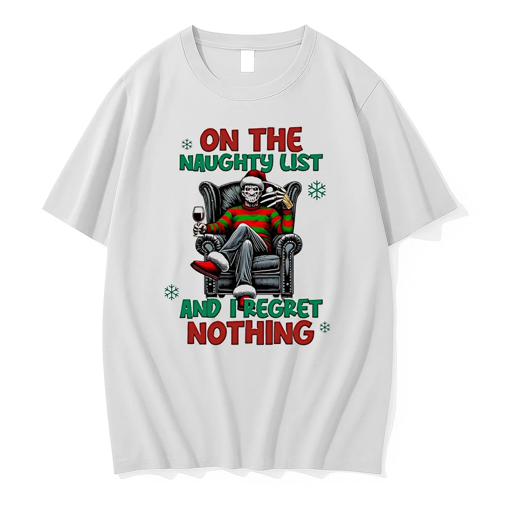 Freddy Krueger On The Naughty List And I Regret Nothing Christmas Shirts