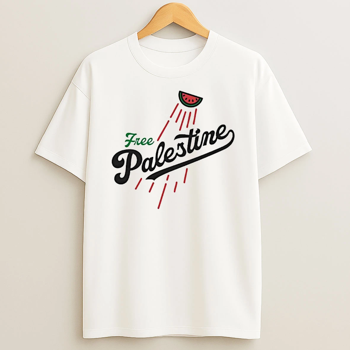Free Palestine X Los Angeles Dodgers Baseball Team Logo Graphic Shirts