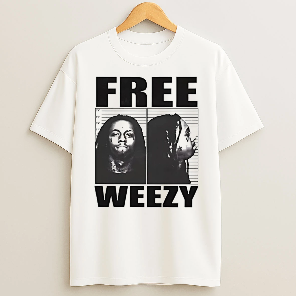 Free Weezy Lil Wayne Mugshot Shirts