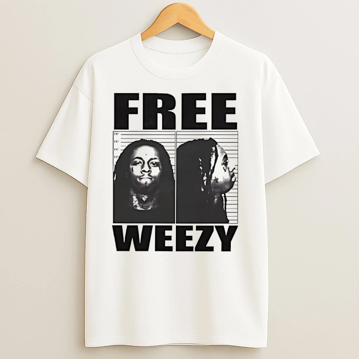 Free Weezy Lil Wayne Mugshot T Shirts