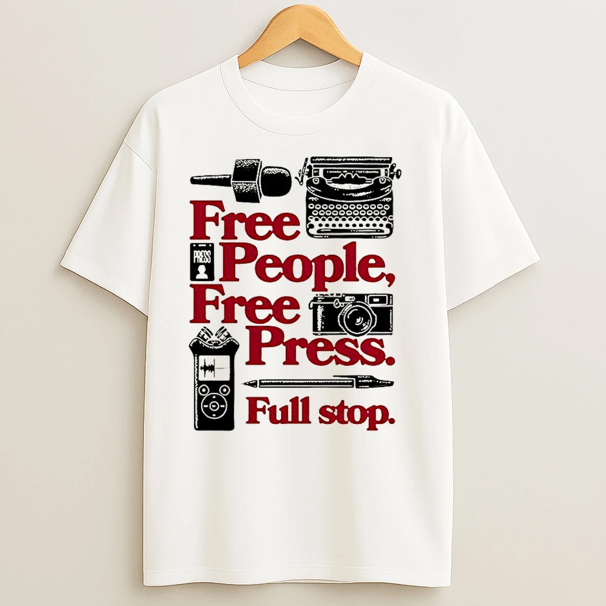Free People Free Press Full Stop Press And Media T Shirts