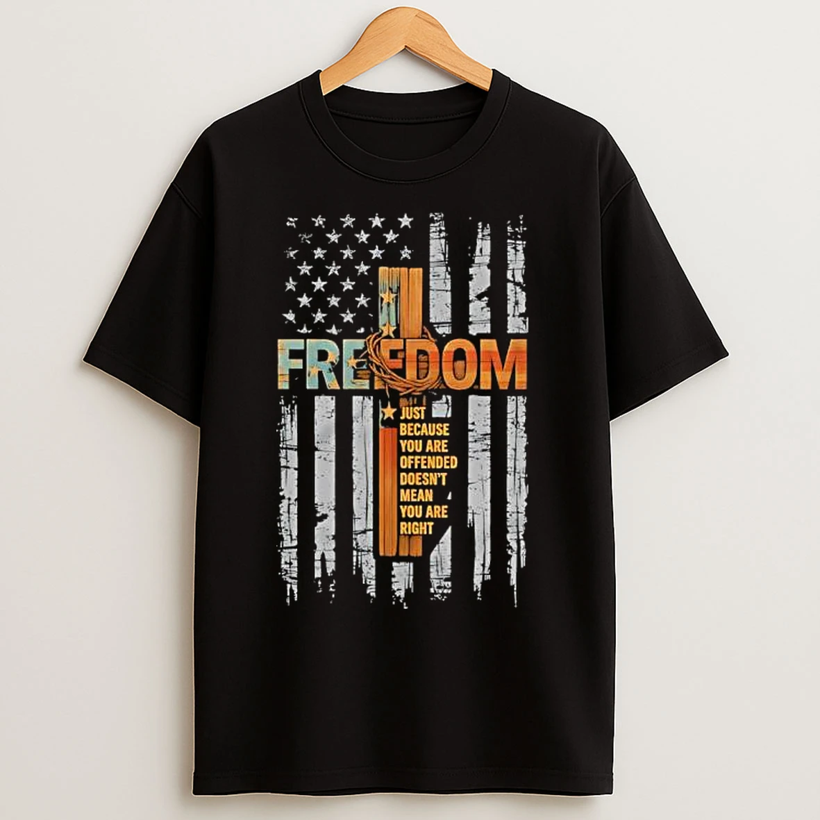 Freedom Justice For Charlie Kirk Just Because Youre Offended Doesnt Mean Youre Right T Shirts