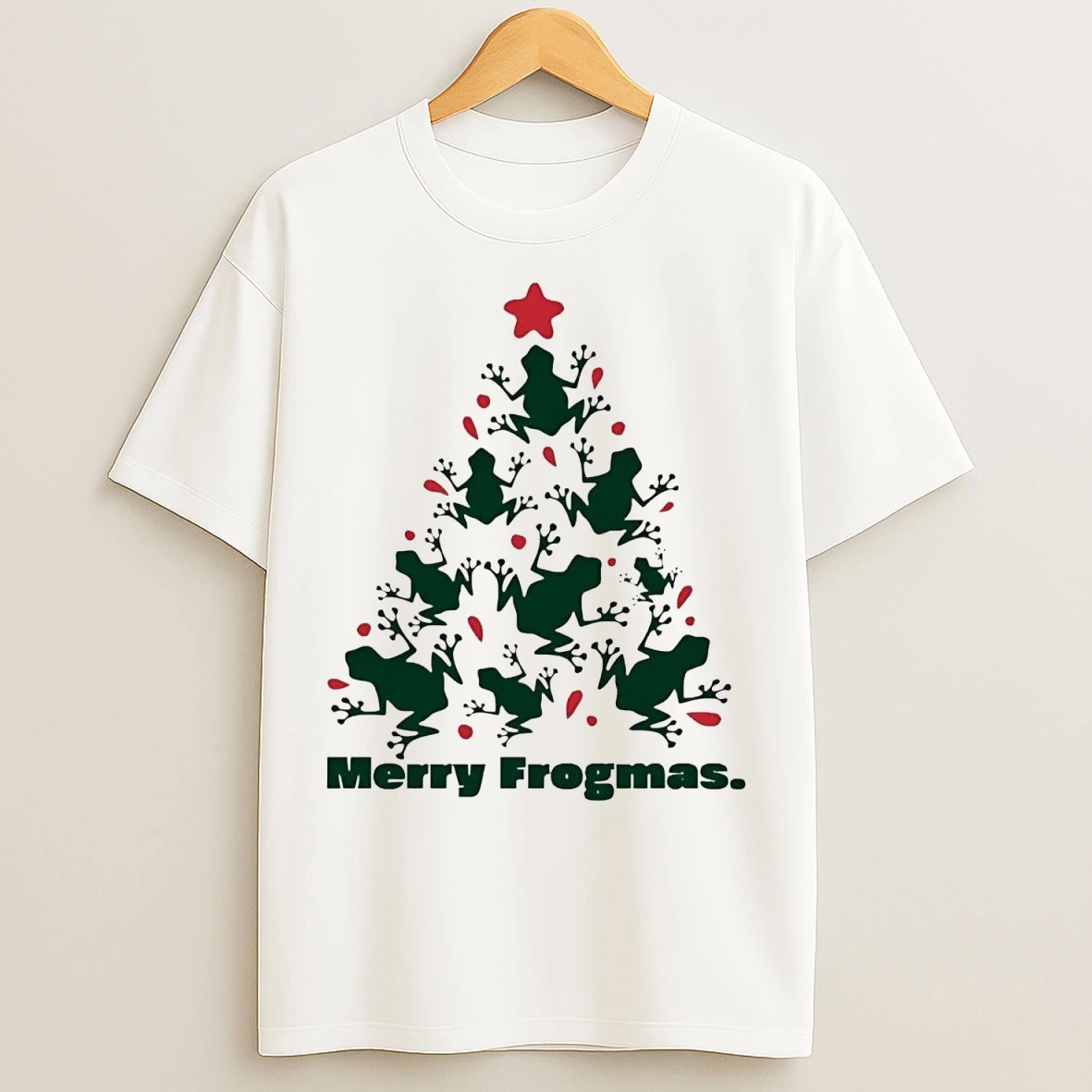 Frog Christmas Tree Merry Frogmas T Shirts