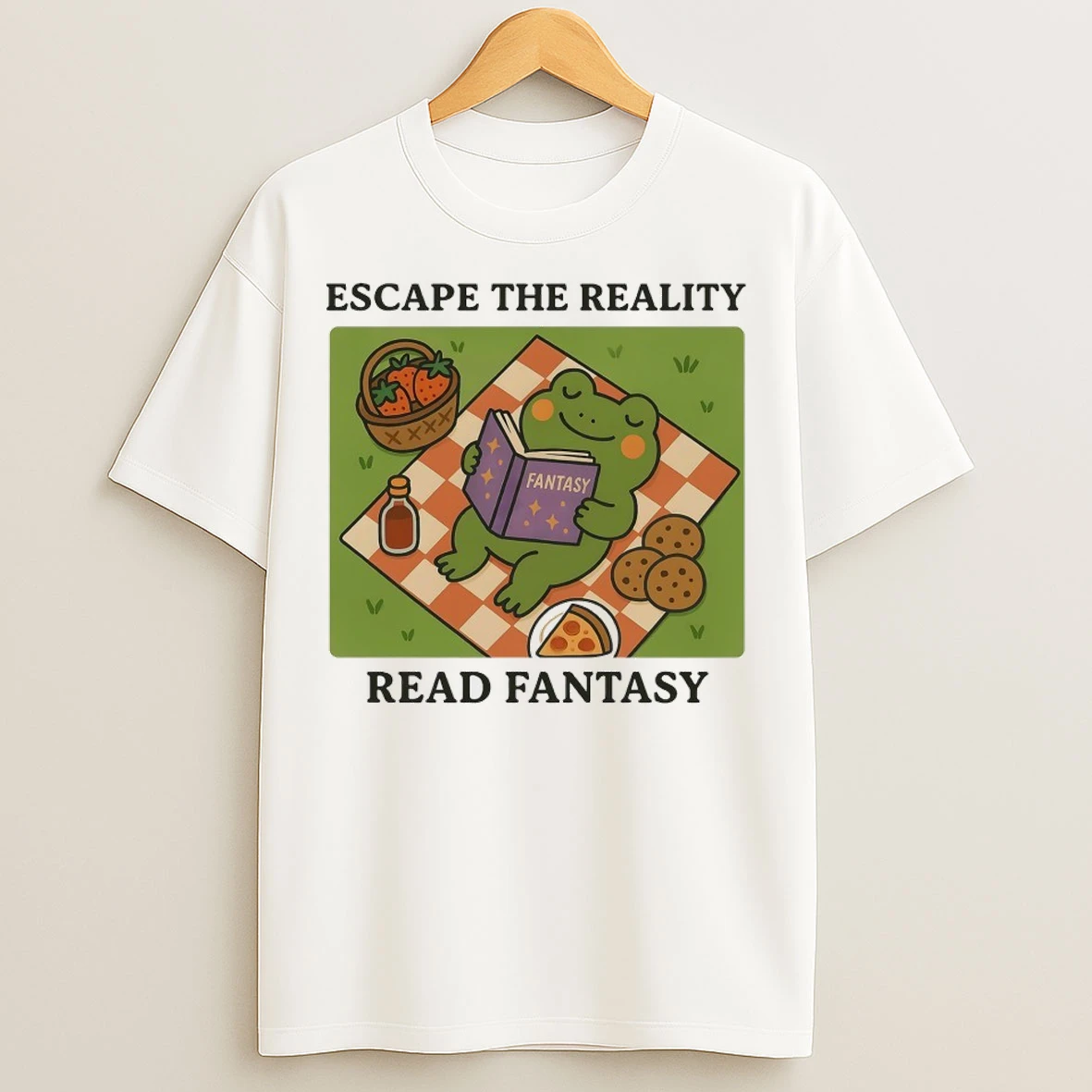 Frog Escape The Reality Read Fantasy T Shirts