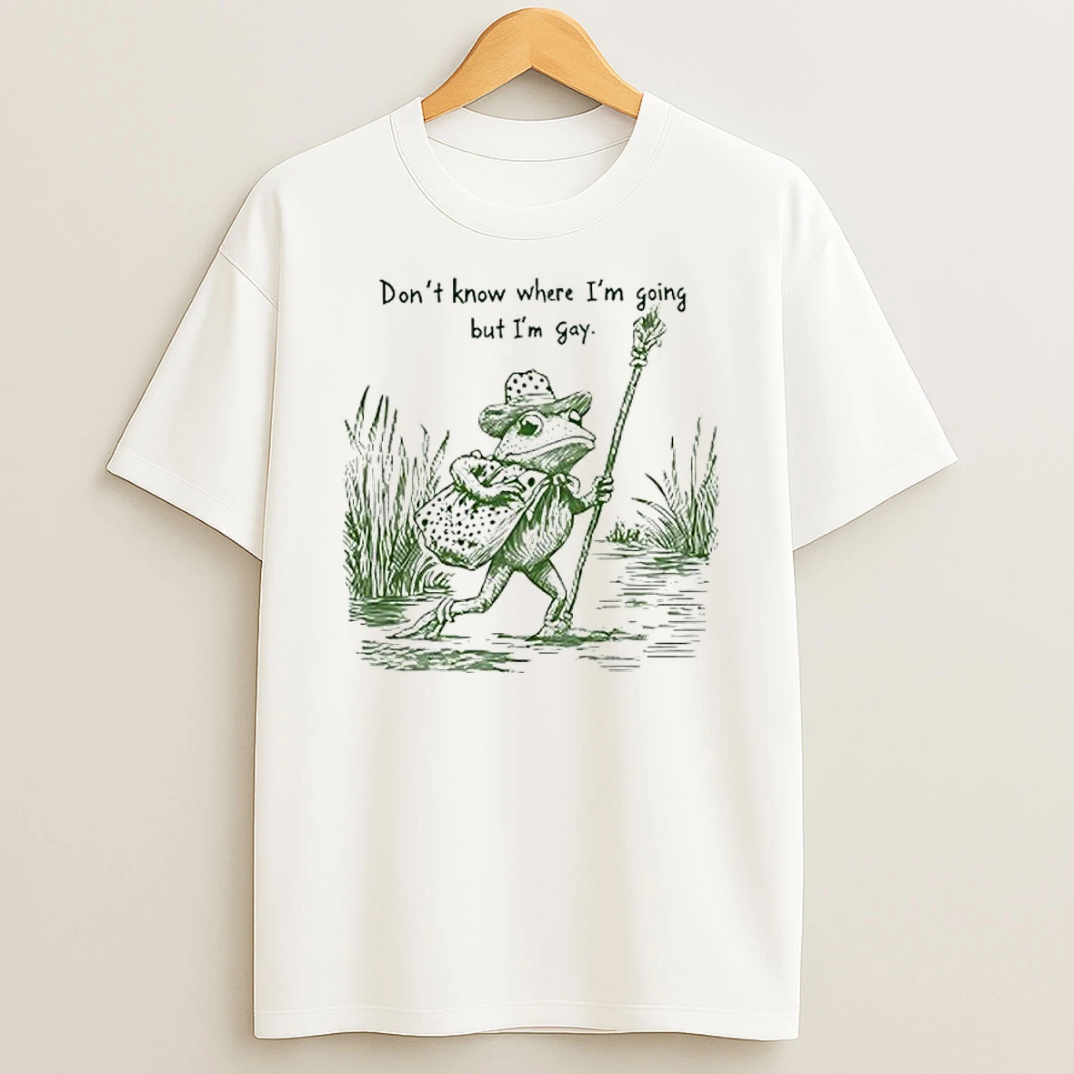 Frog I Dont Know Where Im Going But Im Gay Lgbtq Pride Shirts