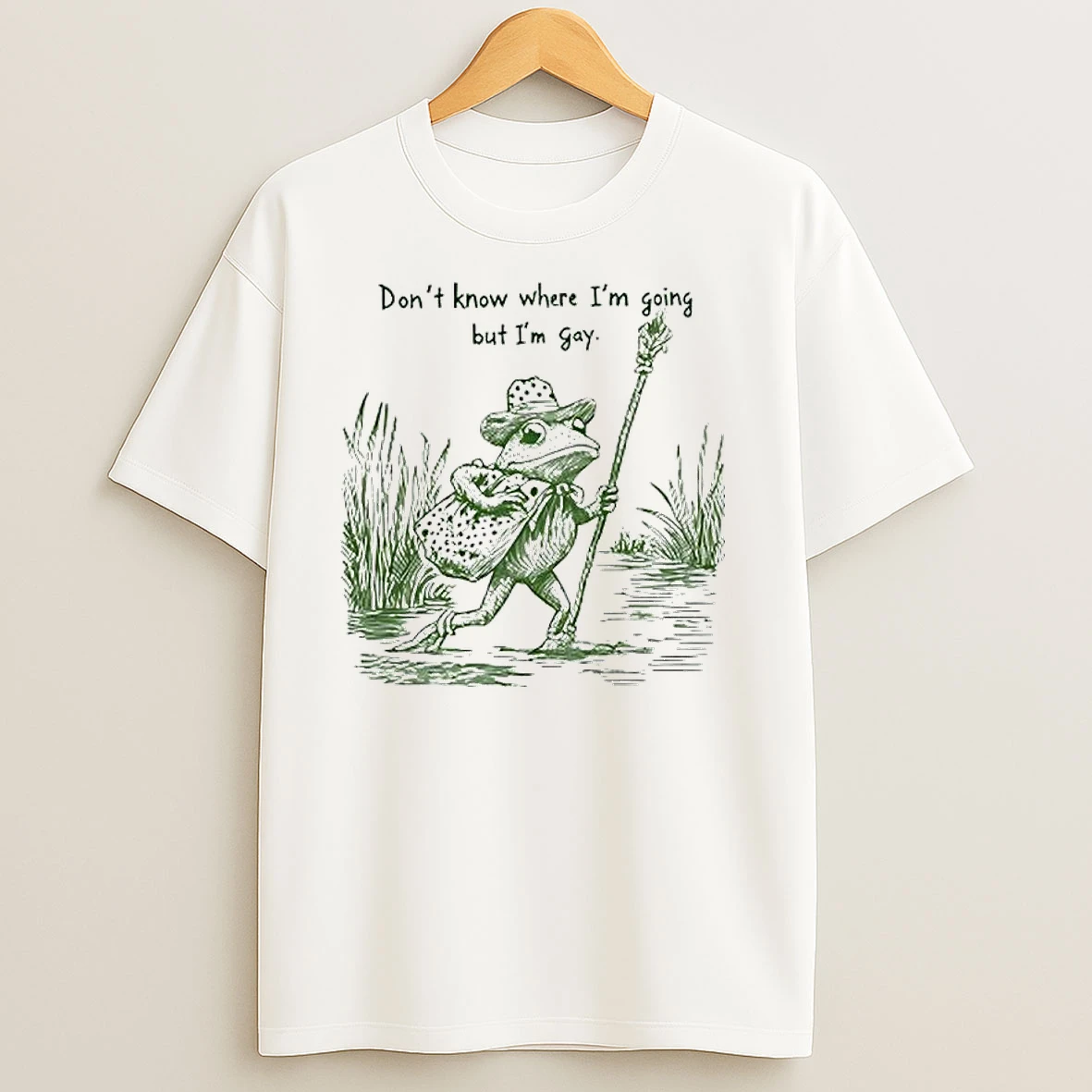 Frog I Dont Know Where Im Going But Im Gay Lgbtq Pride T Shirts