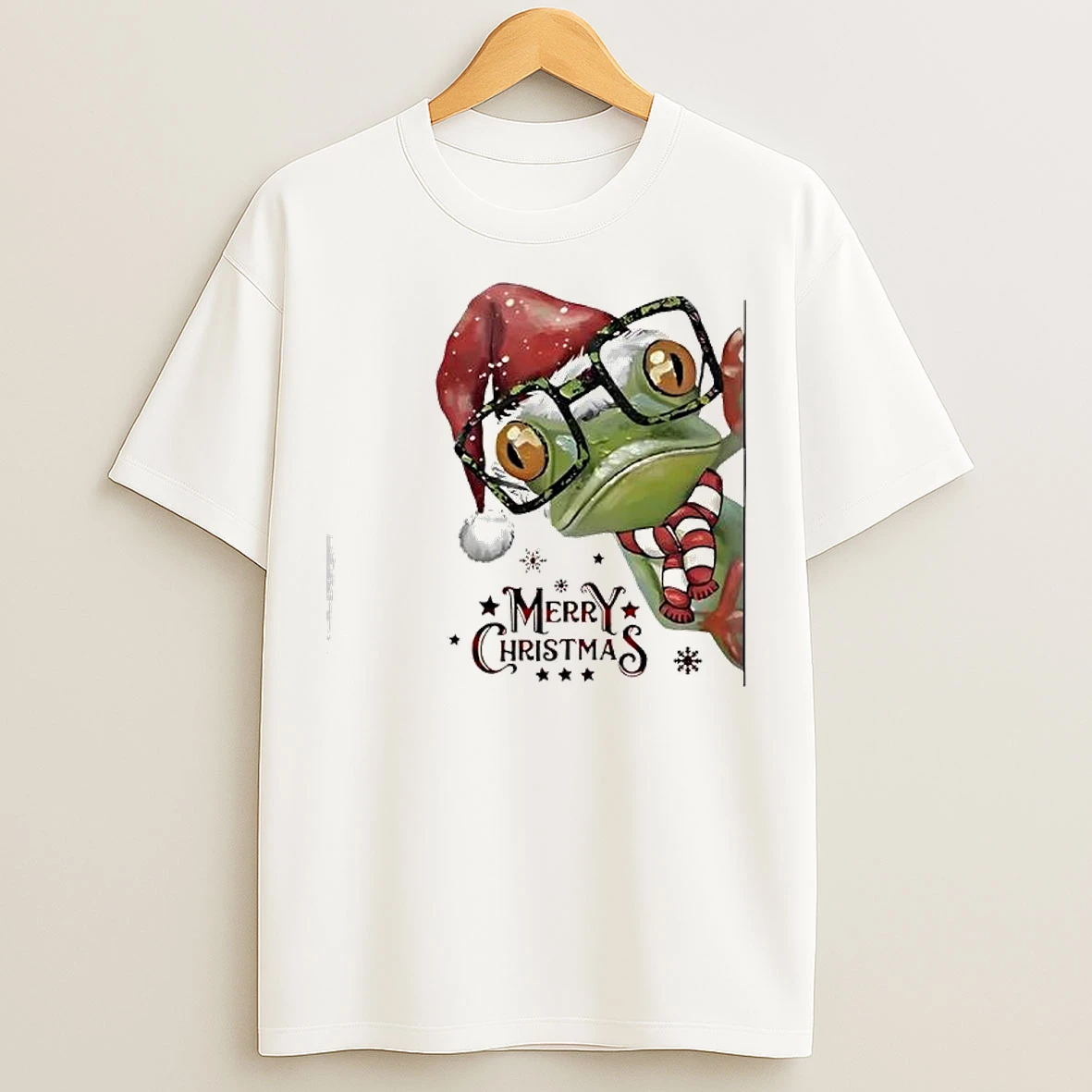 Frog Merry Christmas T Shirts