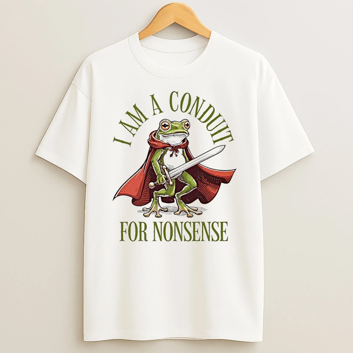 Frog Weirdcore Sayings I Am A Conduit For Nonsense Shirts