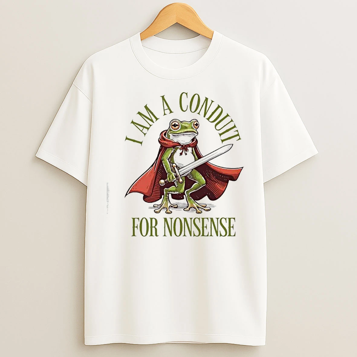 Frog Weirdcore Sayings I Am A Conduit For Nonsense T Shirts