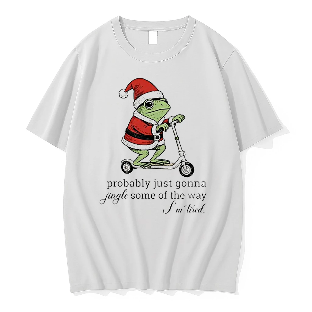 Frog Probably Just Gonna Jingle Some Of The Way Im Tired Christmas Shirts