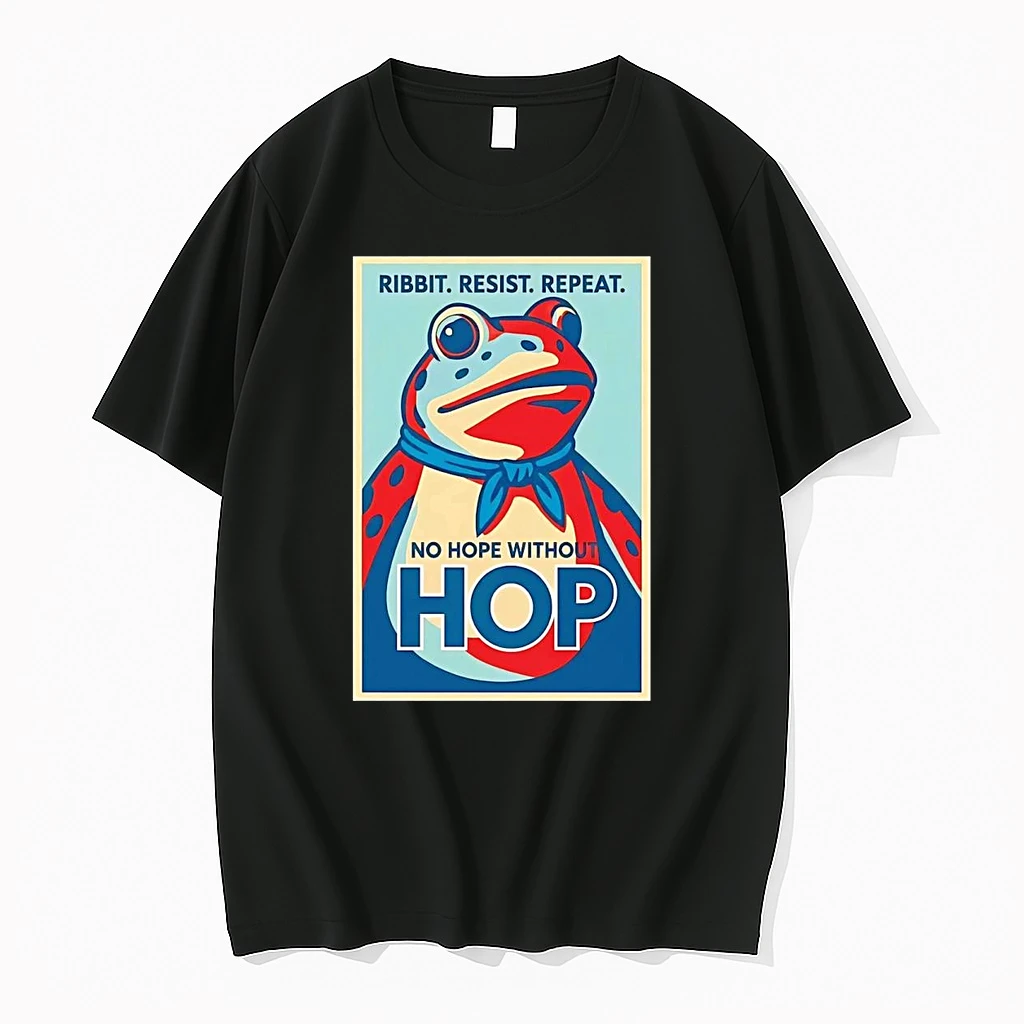 Frog Ribbit Resist Repeat No Hope Without Hop Shirts