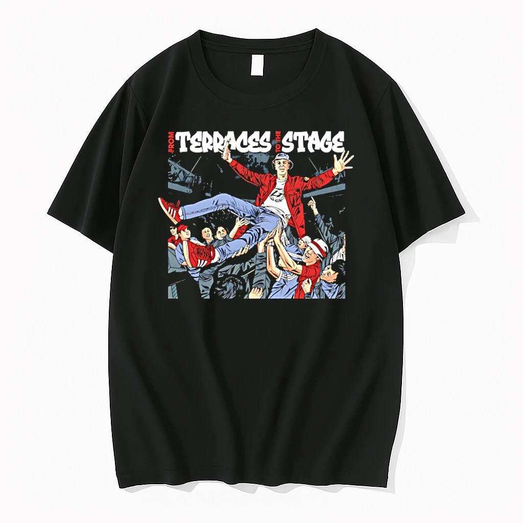 From Terraces To The Stage Celebrate Victory Shirts