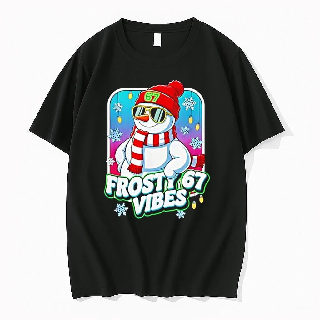 Frosty Vibes 67 Snowman Christmas Shirts