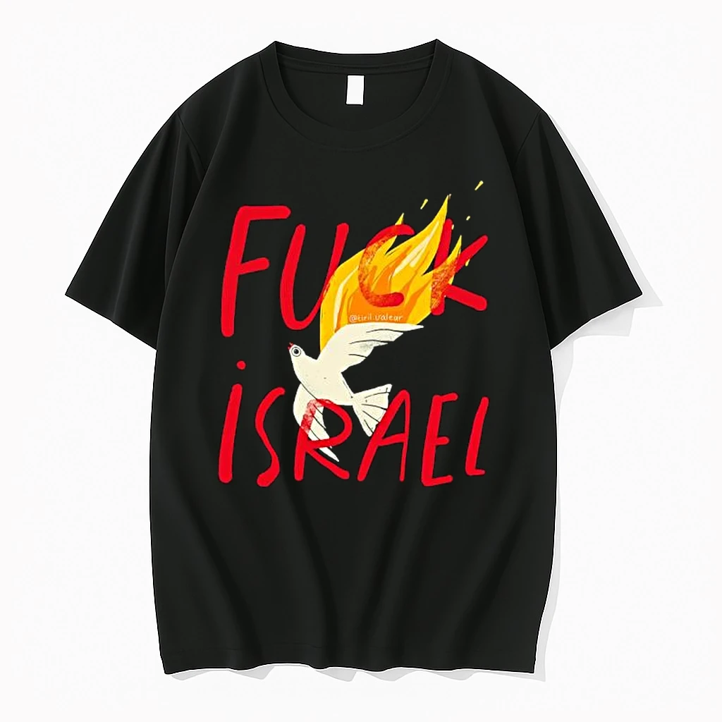 Fuck Israel White Dove Shirts