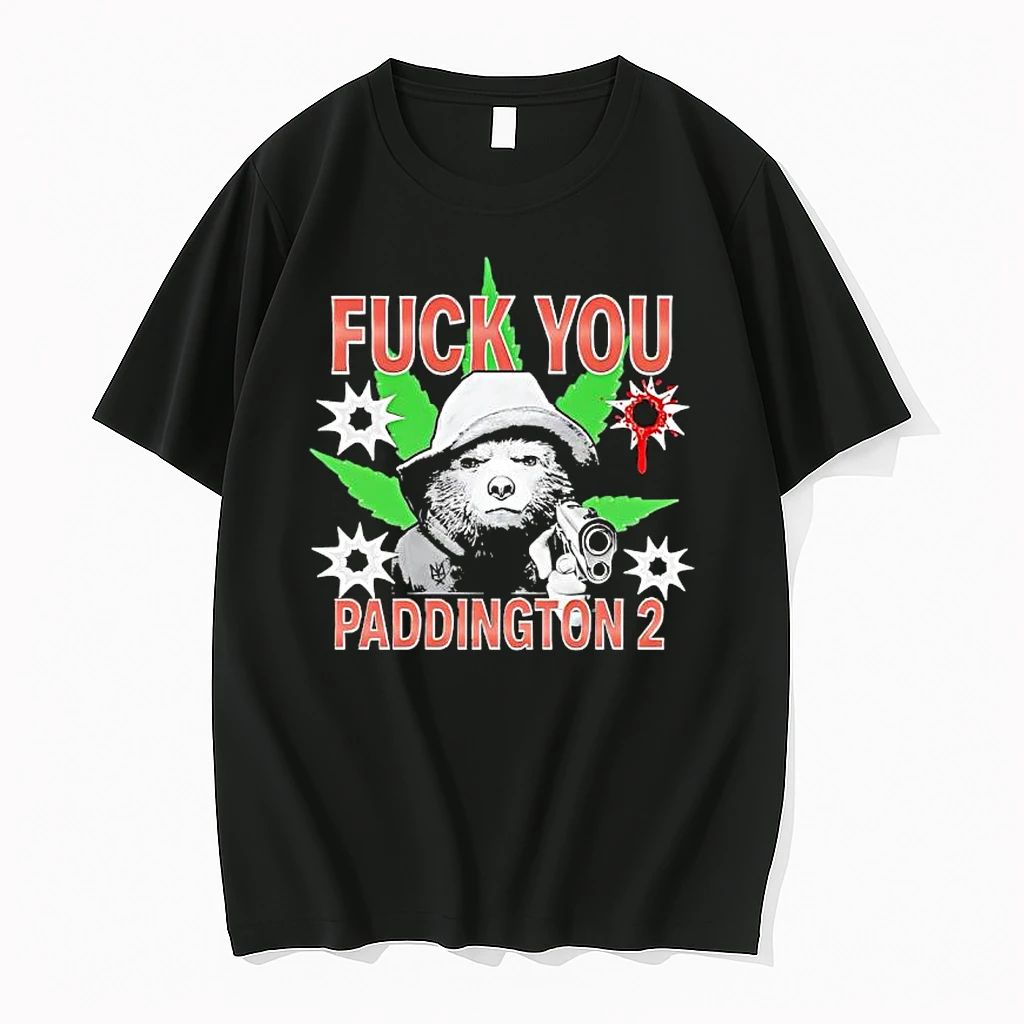 Fuck You Paddington Bear 2 Handgun Shirts