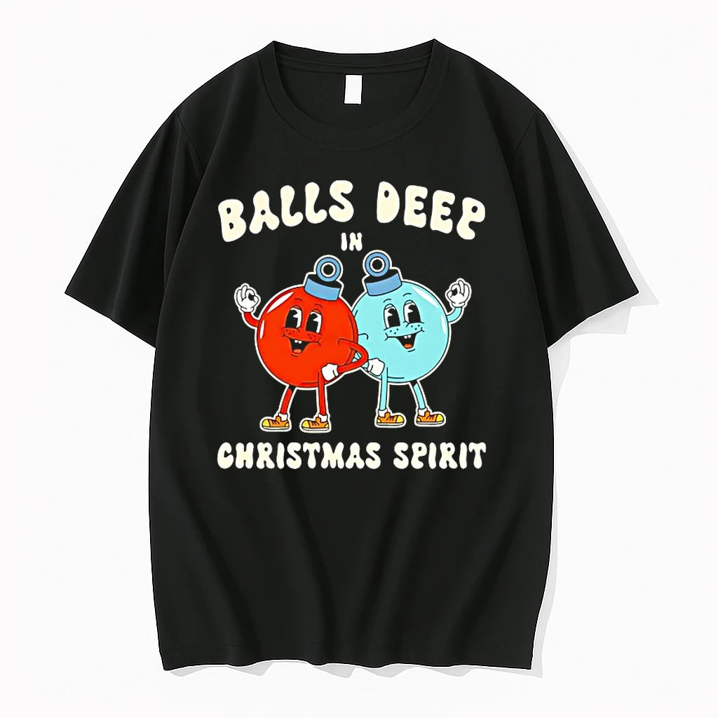 Funny Balls Deep In Christmas Spirit Shirts
