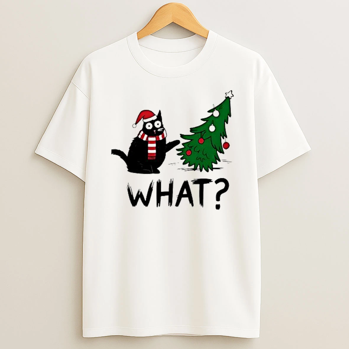 Funny Cat Christmas Cute Holiday Cat Lover Shirts