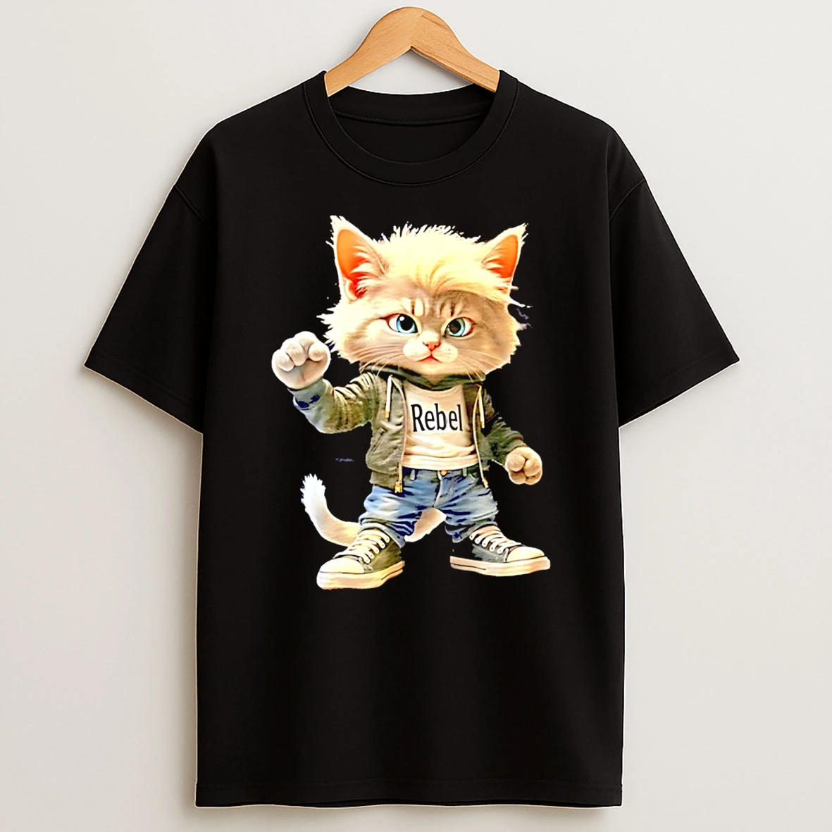 Funny Cat Rebel Style Shirts