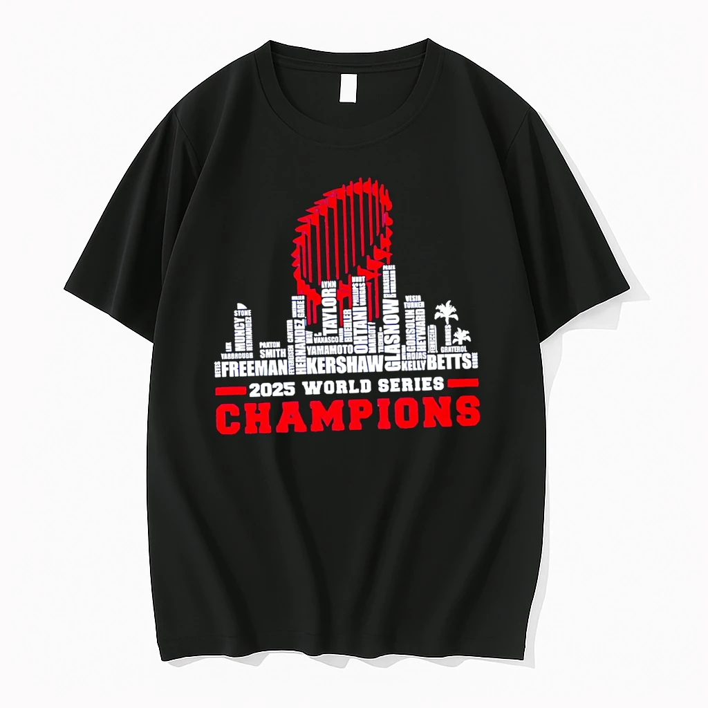 Funny Dodgers 2025 World Series Champions All Team Player Shirts