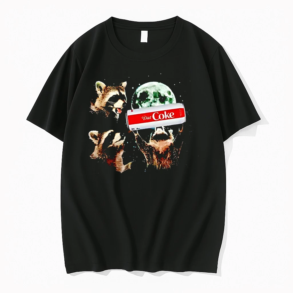 Funny Raccoon Diet Coke Moon Shirts