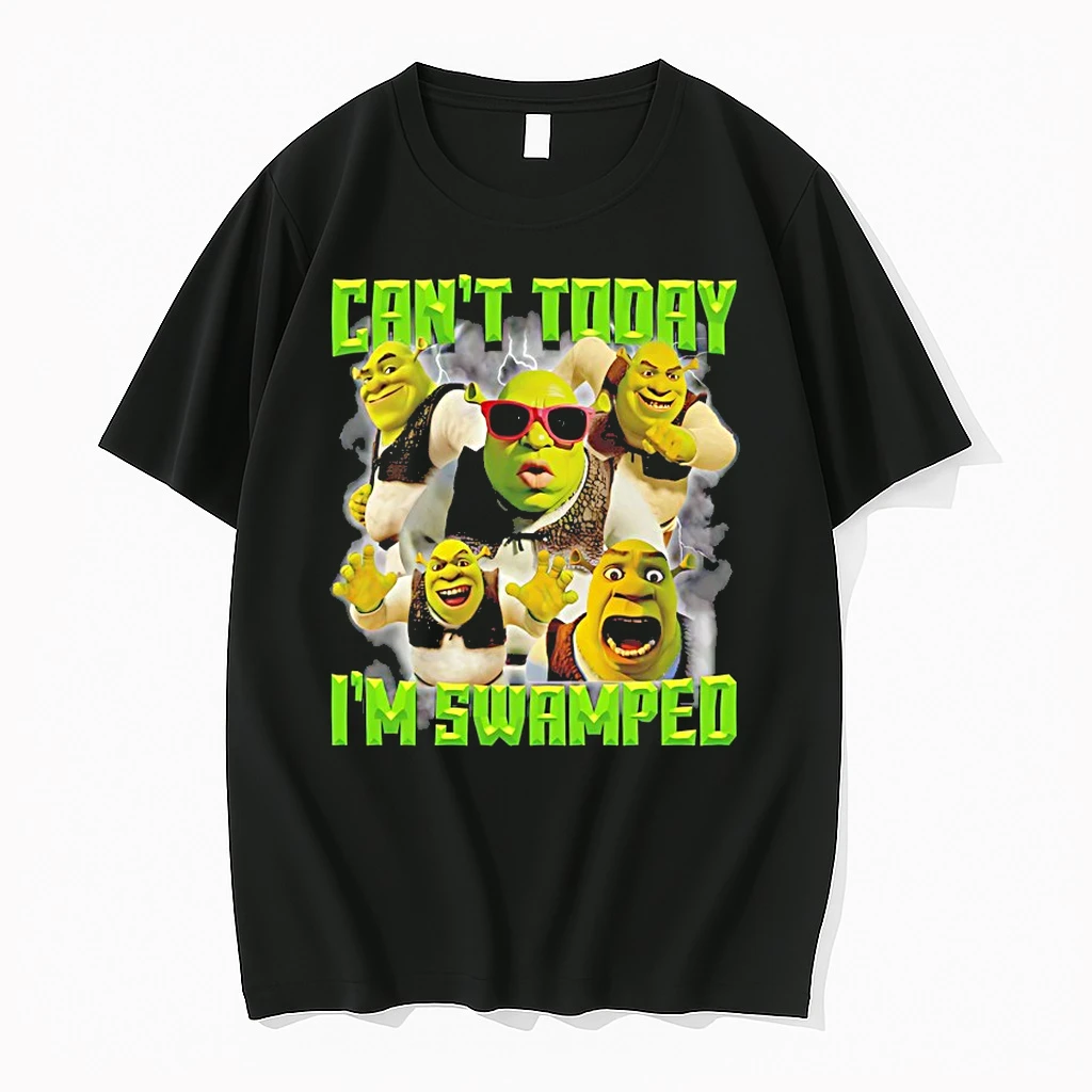 Funny Shrek Cant Today Im Swamped Shirts