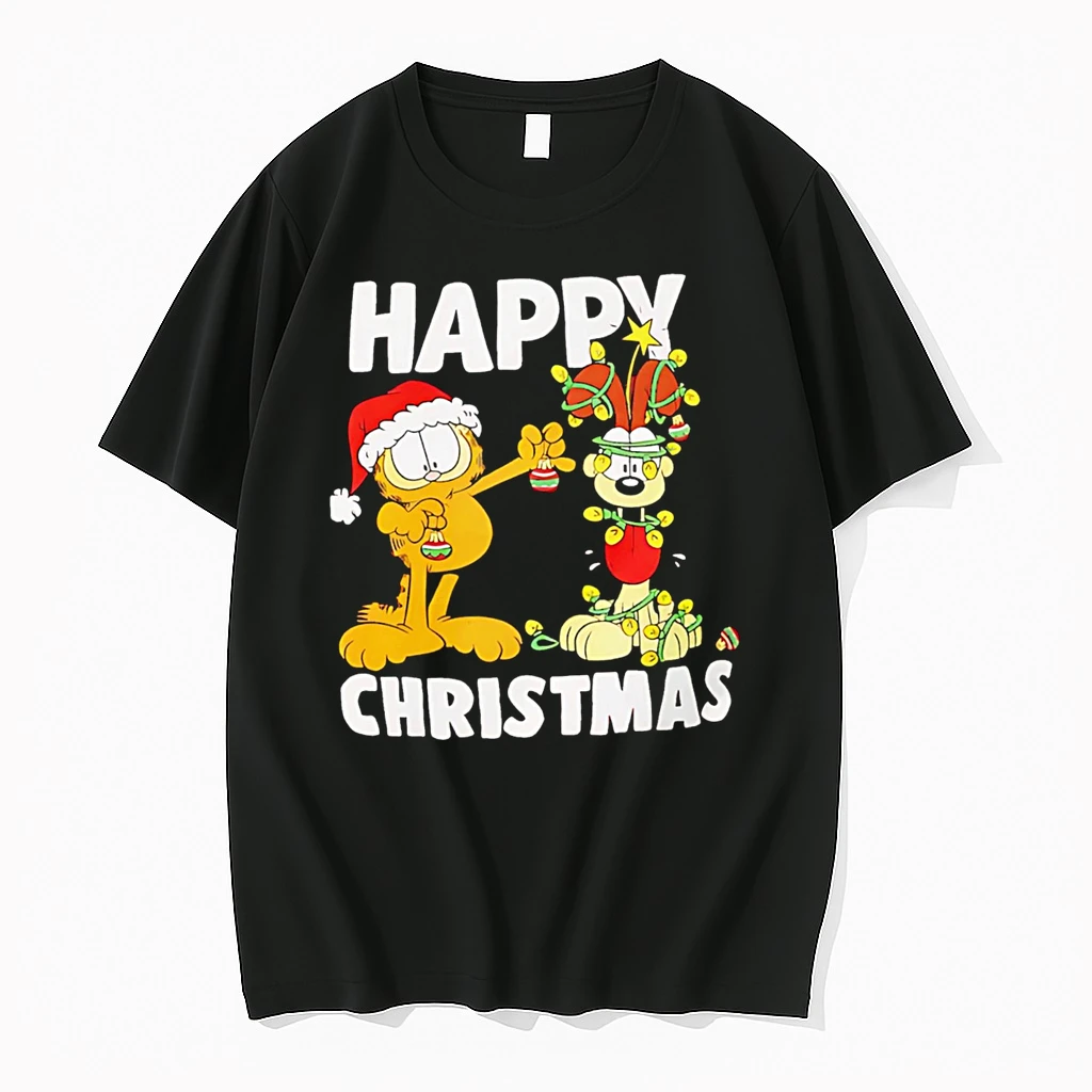 Funny The Fat Cat Odie Happy Christmas Shirts