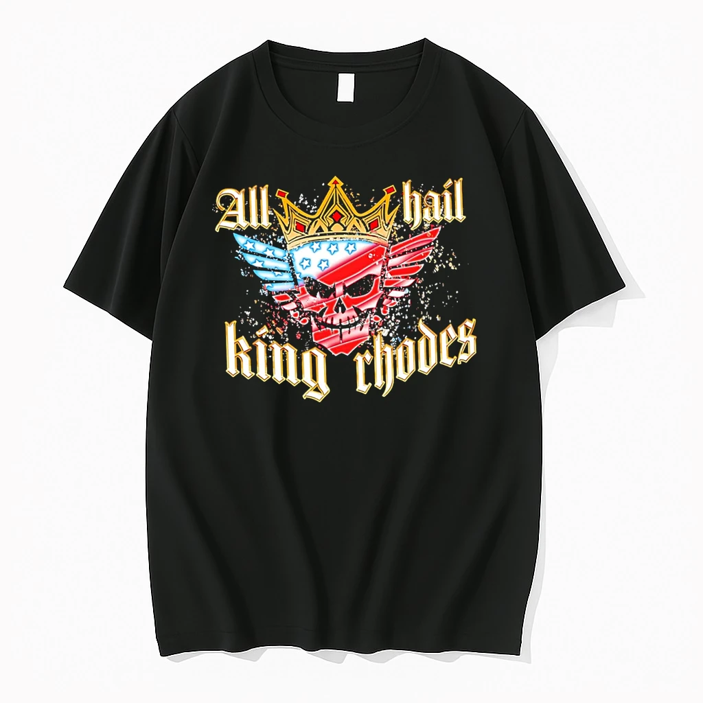 Funny Wwe Smackdown All Hail King Rhodes Skull Shirts