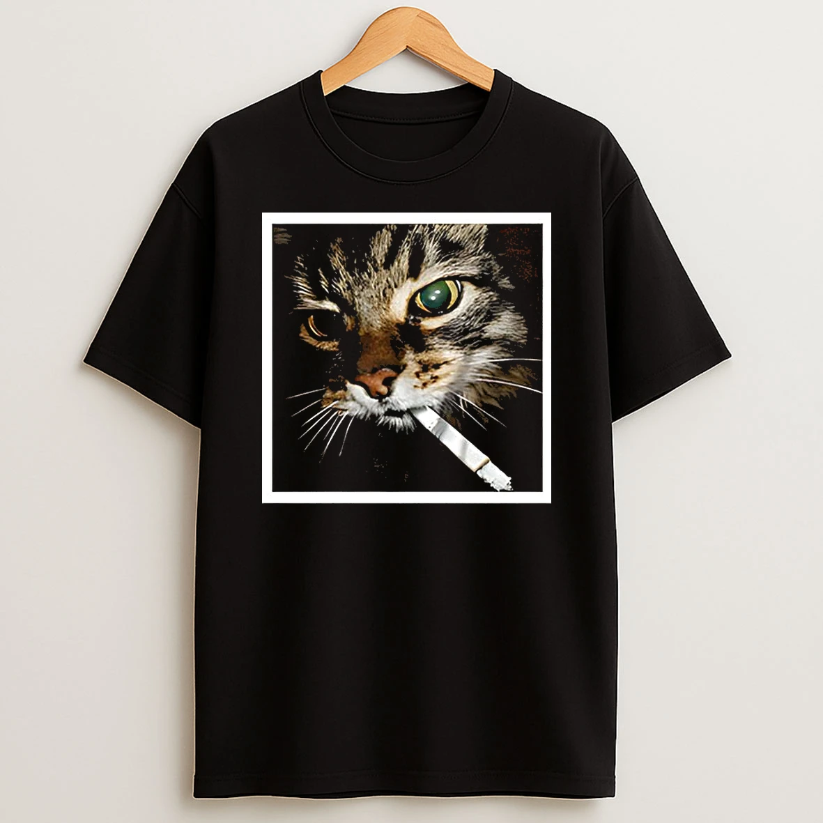 Funny Cat Smoking Graphic Shirts