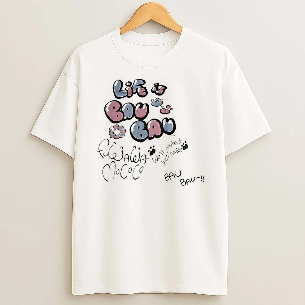 Fuwamoco Life Is Bau Bau Well Protect Your Smile Shirts