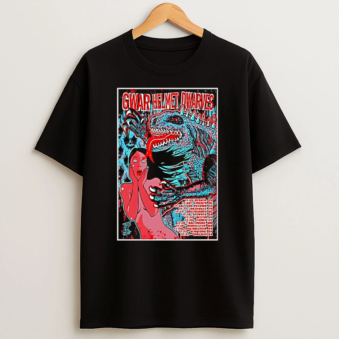 Gwar Helmet And Dwarves Tour November 2025 Shirts