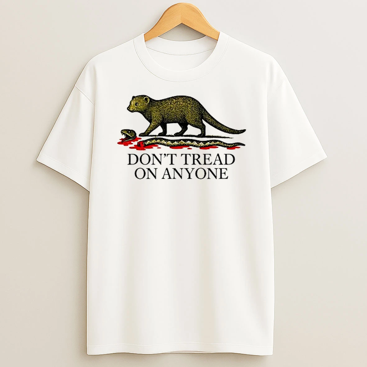 Gadsden Flag Weasel Dont Tread On Anyone Shirts