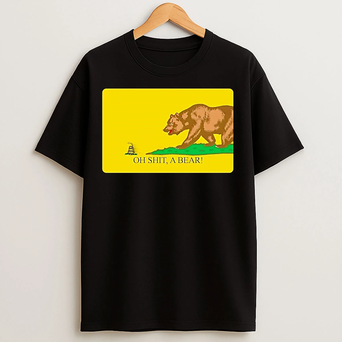 Gadsden Snake Oh Shit A California Bear T Shirts