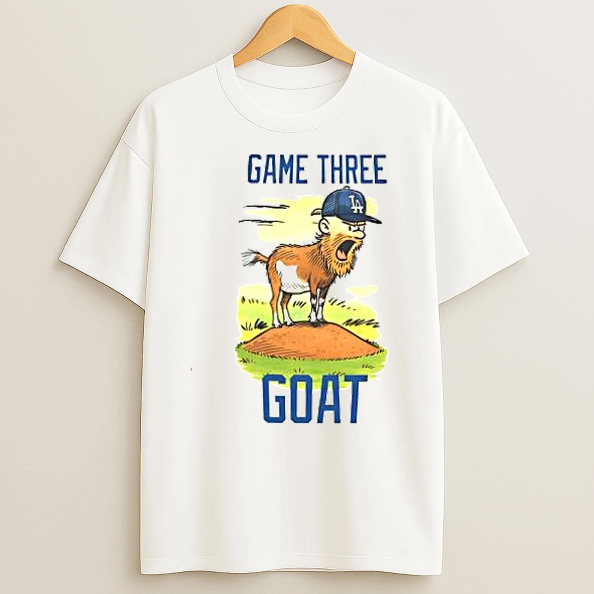 Game 3 Goat Los Angeles Dodgers T Shirts