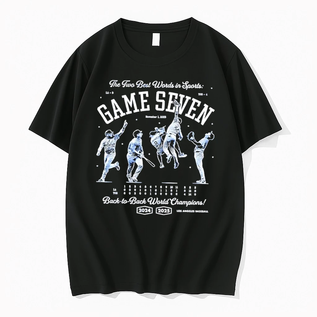 Game Seven Los Angeles Baseball 2025 Back To Back World Champs Shirts