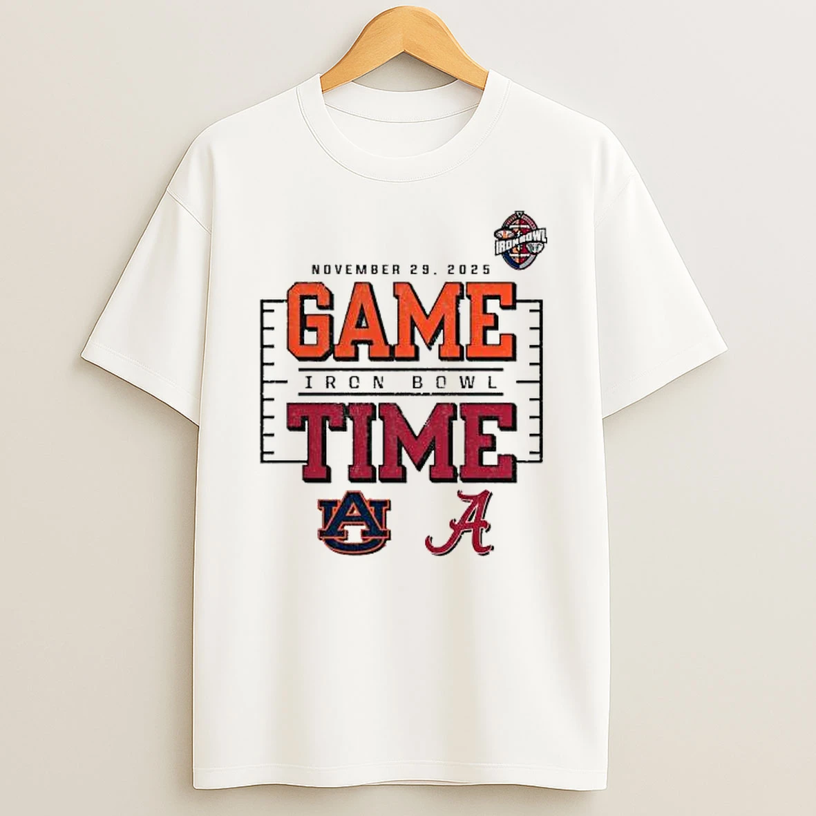 Game Time Auburn Tigers Vs Alabama Crimson Tide 2025 Iron Bowl Matchup Shirts